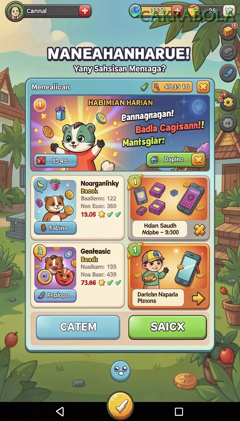 Cuplikan layar KERISTOTO — pengaturan akun
