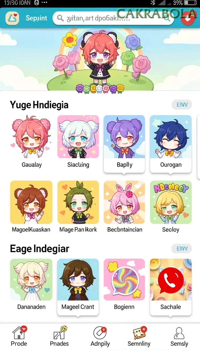 Cuplikan layar SUPERVIP — menu navigasi